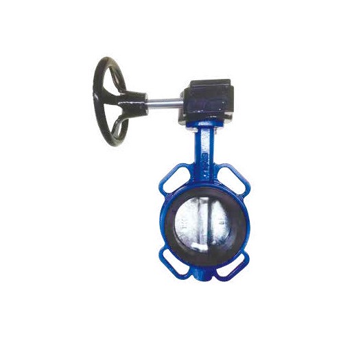 Turbine-type clamping butterfly valve (D371XK,D371XKL), PN10/16