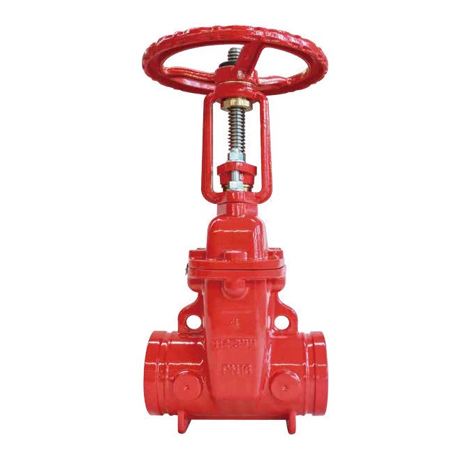 XZ81X(PN25) Grooved open stem soft-sealed gate valve
