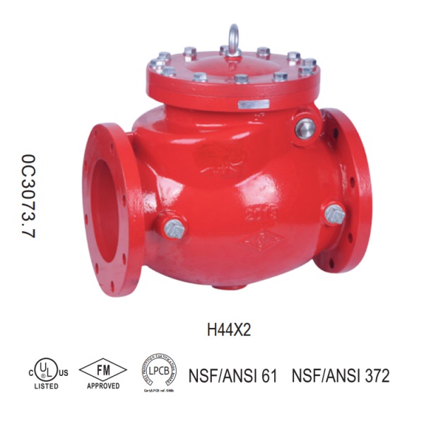 Flanged Resilient Swing Check Valve (H44X2/ H44X2A), UL/FM/LPCB Approved